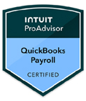 Intuit Quickbooks Certification Payroll badge representing 51 Buckets LLC quality